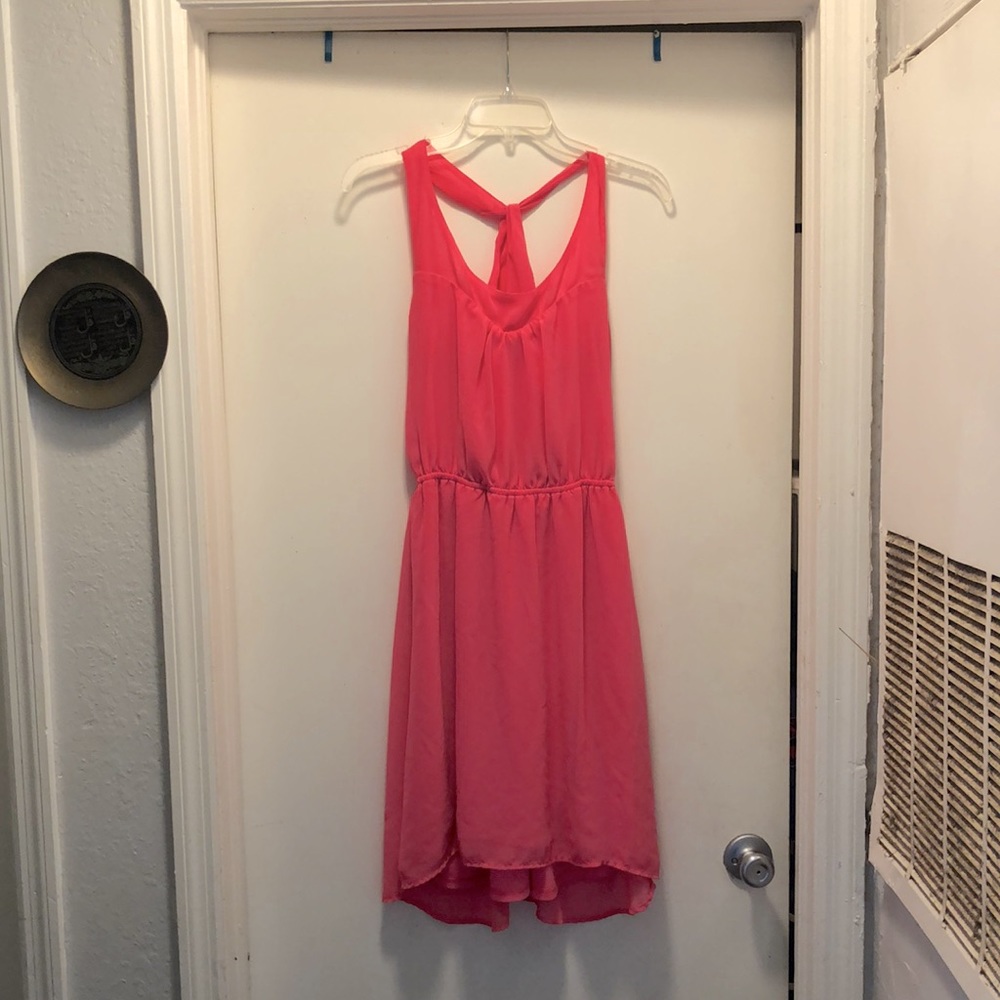 Bright pink summer dress